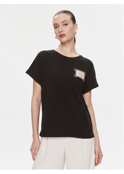 TWINSET T-Shirt 241TP2211 Czarny Regular Fit ze sklepu MODIVO w kategorii Bluzki damskie - zdjęcie 182606984