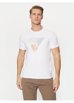 Guess T-Shirt M5RI14 J1314 Biały Slim Fit ze sklepu MODIVO w kategorii T-shirty męskie - zdjęcie 182607122