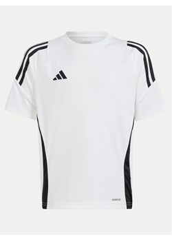 adidas Koszulka techniczna Tiro 24 Jersey IS1033 Biały Slim Fit ze sklepu MODIVO w kategorii T-shirty chłopięce - zdjęcie 182607234