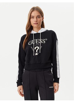 Guess Bluza V5GQ17 KCRT1 Czarny Regular Fit ze sklepu MODIVO w kategorii Bluzy damskie - zdjęcie 182607521