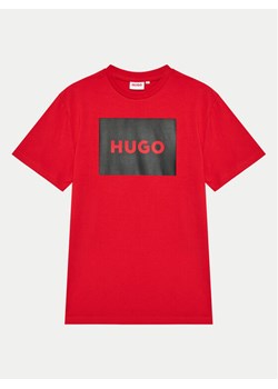 Hugo T-Shirt G00144 D Czerwony Regular Fit ze sklepu MODIVO w kategorii T-shirty chłopięce - zdjęcie 182607584
