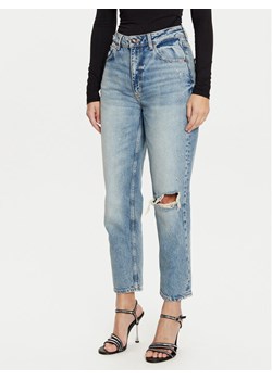 Guess Jeansy W5RA21 D5LR2 Niebieski Straight Leg ze sklepu MODIVO w kategorii Jeansy damskie - zdjęcie 182607601