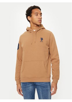 U.S. Polo Assn. Bluza MUP0683 Brązowy Regular Fit ze sklepu MODIVO w kategorii Bluzy męskie - zdjęcie 182607641