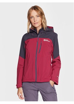 Jack Wolfskin Kurtka softshell Go Hike 1113972 Bordowy Regular Fit ze sklepu MODIVO w kategorii Kurtki damskie - zdjęcie 182607643