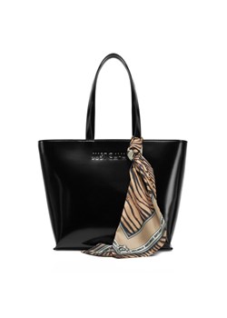 Just Cavalli Torebka Chain Foulard 78RA4BH5 ZSB86 Czarny ze sklepu MODIVO w kategorii Torby Shopper bag - zdjęcie 182607683