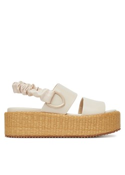 Blauer Sandały S5OPAL04/RAF Écru ze sklepu MODIVO w kategorii Espadryle damskie - zdjęcie 182607791