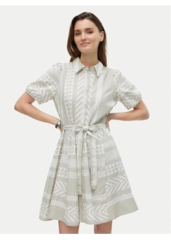 Vero Moda Sukienka koszulowa Dicthe 10303728 Beżowy Regular Fit ze sklepu MODIVO w kategorii Sukienki - zdjęcie 182607821