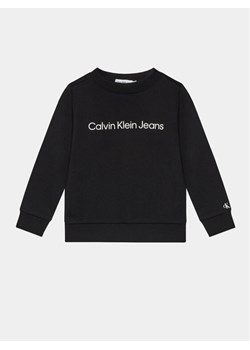 Calvin Klein Jeans Bluza IU0IU00581 D Czarny Regular Fit ze sklepu MODIVO w kategorii Bluzy chłopięce - zdjęcie 182607851