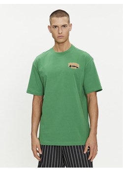Puma T-Shirt For The Fanbase Graphic 624395 Zielony Relaxed Fit ze sklepu MODIVO w kategorii T-shirty męskie - zdjęcie 182607861