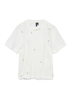 Vero Moda T-Shirt 10325318 Biały Regular Fit ze sklepu MODIVO w kategorii Bluzki damskie - zdjęcie 182608030