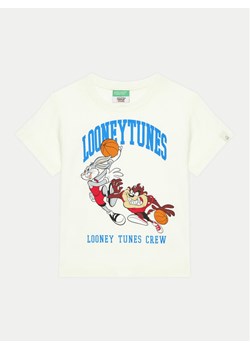 United Colors Of Benetton T-Shirt 3I1XG10GZ Écru Regular Fit ze sklepu MODIVO w kategorii T-shirty chłopięce - zdjęcie 182608040
