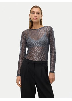 Vero Moda Bluzka Safina 10317016 Szary Regular Fit ze sklepu MODIVO w kategorii Bluzki damskie - zdjęcie 182608063