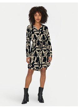 ONLY Sukienka koszulowa Tiana 15332602 Czarny Regular Fit ze sklepu MODIVO w kategorii Sukienki - zdjęcie 182608100
