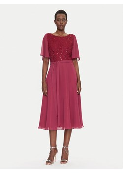 Swing Sukienka koktajlowa 5AI02500 Bordowy Regular Fit ze sklepu MODIVO w kategorii Sukienki - zdjęcie 182608141