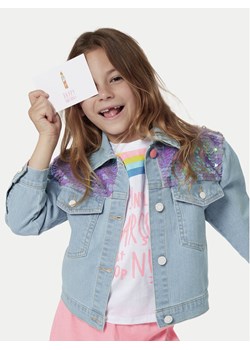 Billieblush Kurtka jeansowa U20372 Niebieski Regular Fit ze sklepu MODIVO w kategorii Kurtki dziewczęce - zdjęcie 182608184
