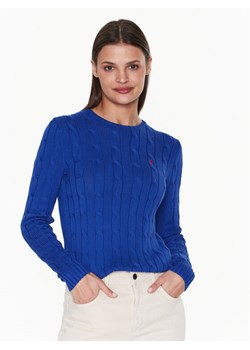 Polo Ralph Lauren Sweter 211891640006 Granatowy Slim Fit ze sklepu MODIVO w kategorii Swetry damskie - zdjęcie 182608233