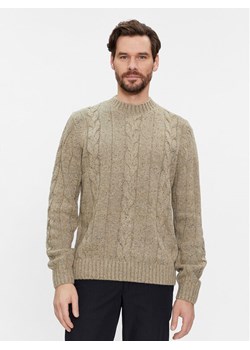 Jack&Jones Sweter 12247818 Beżowy Regular Fit ze sklepu MODIVO w kategorii Swetry męskie - zdjęcie 182608274