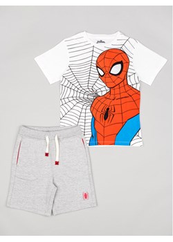 Zippy Komplet t-shirt i spodenki Spider-Man ZKBAP0602 23002 Biały Regular Fit ze sklepu MODIVO w kategorii Komplety chłopięce - zdjęcie 182608401