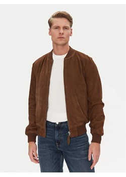 SCHOTT N.Y.C. Kurtka skórzana LC300 Brązowy Regular Fit ze sklepu MODIVO w kategorii Kurtki męskie - zdjęcie 182608443