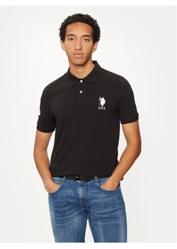 U.S. Polo Assn. Polo MUP3313 Czarny Regular Fit ze sklepu MODIVO w kategorii T-shirty męskie - zdjęcie 182608460