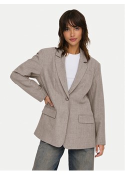 ONLY Marynarka Linda 15328158 Beżowy Oversize ze sklepu MODIVO w kategorii Marynarki damskie - zdjęcie 182608594
