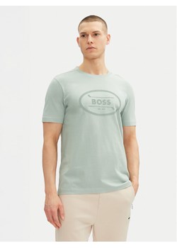 BOSS T-Shirt 50537825 Zielony Regular Fit ze sklepu MODIVO w kategorii T-shirty męskie - zdjęcie 182608664