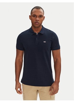 Tommy Jeans Polo DM0DM20676 Granatowy Slim Fit ze sklepu MODIVO w kategorii T-shirty męskie - zdjęcie 182608693
