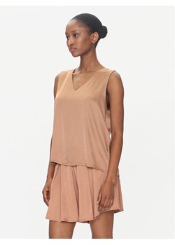 ViCOLO Bluzka TD0765 Brązowy Regular Fit ze sklepu MODIVO w kategorii Bluzki damskie - zdjęcie 182608751