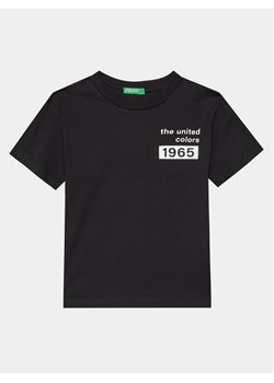 United Colors Of Benetton T-Shirt 3096C10H2 Czarny Regular Fit ze sklepu MODIVO w kategorii T-shirty chłopięce - zdjęcie 182608860