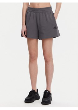 adidas Szorty sportowe Future Icons Small Logo JE3998 Szary Loose Fit ze sklepu MODIVO w kategorii Szorty - zdjęcie 182608872