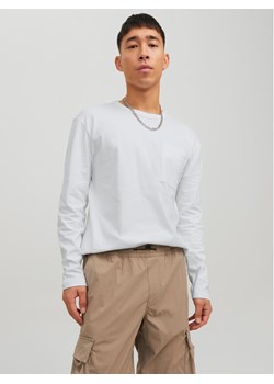 Jack&Jones Longsleeve Classic 12227674 Biały Relaxed Fit ze sklepu MODIVO w kategorii T-shirty męskie - zdjęcie 182608873