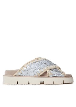 Mou Klapki Criss Cross Bio Bio Sandal Plain SW461000G Biały ze sklepu MODIVO w kategorii Klapki damskie - zdjęcie 182608911