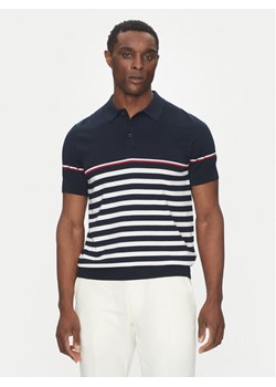 Hechter Paris Polo 65017 151801 Granatowy Regular Fit ze sklepu MODIVO w kategorii T-shirty męskie - zdjęcie 182609081