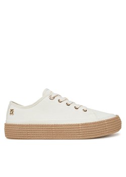 Tommy Hilfiger Espadryle Vulc Espadrille Sneaker FW0FW08404 Biały ze sklepu MODIVO w kategorii Espadryle damskie - zdjęcie 182609134