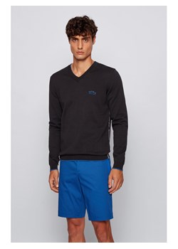 Boss Sweter Viston_W20 50440407 Czarny Regular Fit ze sklepu MODIVO w kategorii Swetry męskie - zdjęcie 182609141