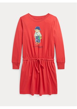 Polo Ralph Lauren Sukienka codzienna 312909702001 Czerwony Regular Fit ze sklepu MODIVO w kategorii Sukienki dziewczęce - zdjęcie 182609181