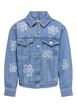Kids ONLY Kurtka jeansowa 15296603 Niebieski Regular Fit ze sklepu MODIVO w kategorii Kurtki dziewczęce - zdjęcie 182609270