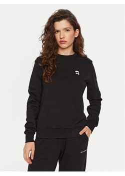 KARL LAGERFELD Bluza A1W20014 Czarny Regular Fit ze sklepu MODIVO w kategorii Bluzy damskie - zdjęcie 182609521