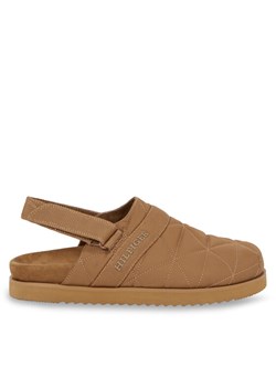 Tommy Hilfiger Klapki Warm Hilfiger Mule Sandal FM0FM04773 Brązowy ze sklepu MODIVO w kategorii Kapcie męskie - zdjęcie 182609614