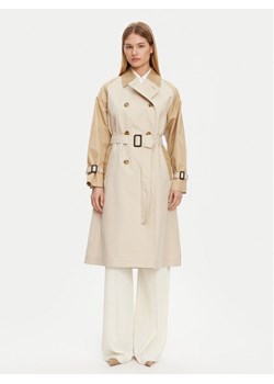 Weekend Max Mara Trencz Canasta 2515021011 Beżowy Regular Fit ze sklepu MODIVO w kategorii Płaszcze damskie - zdjęcie 182609771