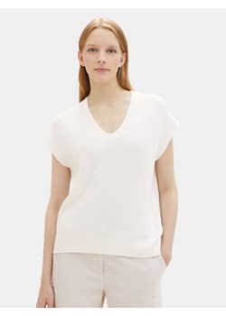 Tom Tailor Sweter 1040334 Écru Loose Fit ze sklepu MODIVO w kategorii Swetry damskie - zdjęcie 182609891