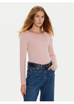 Tommy Hilfiger Bluzka WW0WW38869 Różowy Slim Fit ze sklepu MODIVO w kategorii Bluzki damskie - zdjęcie 182609903