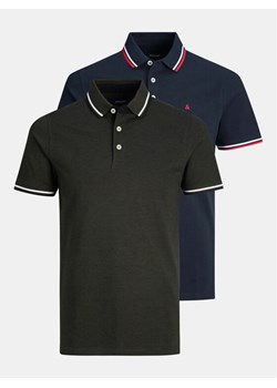 Jack&Jones Komplet 2 koszulek polo Paulos 12191216 Kolorowy Slim Fit ze sklepu MODIVO w kategorii T-shirty męskie - zdjęcie 182609934