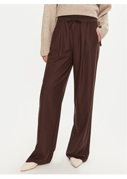 Marella Spodnie materiałowe Afona 2423136015 Brązowy Wide Leg ze sklepu MODIVO w kategorii Spodnie damskie - zdjęcie 182609951