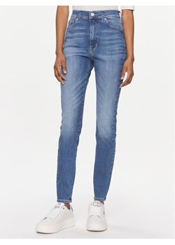 Tommy Jeans Jeansy Sylvia Hgh Sskn Ah1230 DW0DW17162 Niebieski Skinny Fit ze sklepu MODIVO w kategorii Jeansy damskie - zdjęcie 182610011