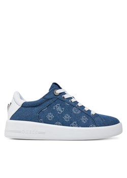 Guess Sneakersy FLJRN2 DEN12 Niebieski ze sklepu MODIVO w kategorii Buty sportowe damskie - zdjęcie 182610023
