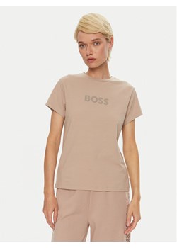 Boss T-Shirt 50527303 Beżowy Relaxed Fit ze sklepu MODIVO w kategorii Bluzki damskie - zdjęcie 182610071