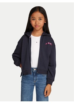 Tommy Hilfiger Bluza KG0KG08193 Granatowy Regular Fit ze sklepu MODIVO w kategorii Bluzy dziewczęce - zdjęcie 182610243