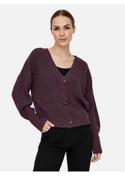 Vero Moda Kardigan Lea 10249632 Fioletowy Regular Fit ze sklepu MODIVO w kategorii Swetry damskie - zdjęcie 182610252