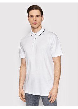 Selected Homme Polo Leroy 16082844 Biały Regular Fit ze sklepu MODIVO w kategorii T-shirty męskie - zdjęcie 182610340